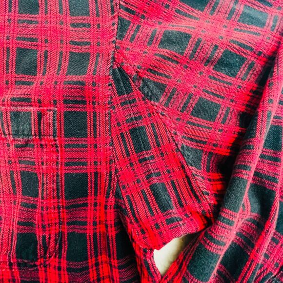 Duluth Trading Free Swingin Flannel 52007 Relaxed Fit Button Down Mens Sz Medium - Picture 3 of 11